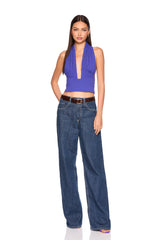 halter gathered top