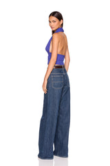 halter gathered top