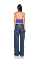 halter gathered top