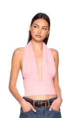 halter gathered top