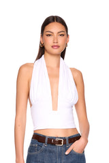 halter gathered top