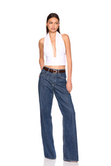 halter gathered top
