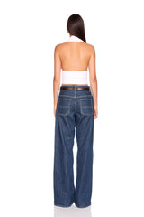 halter gathered top