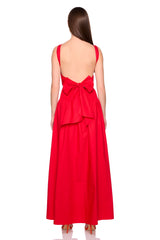 poplin drop waist skirt