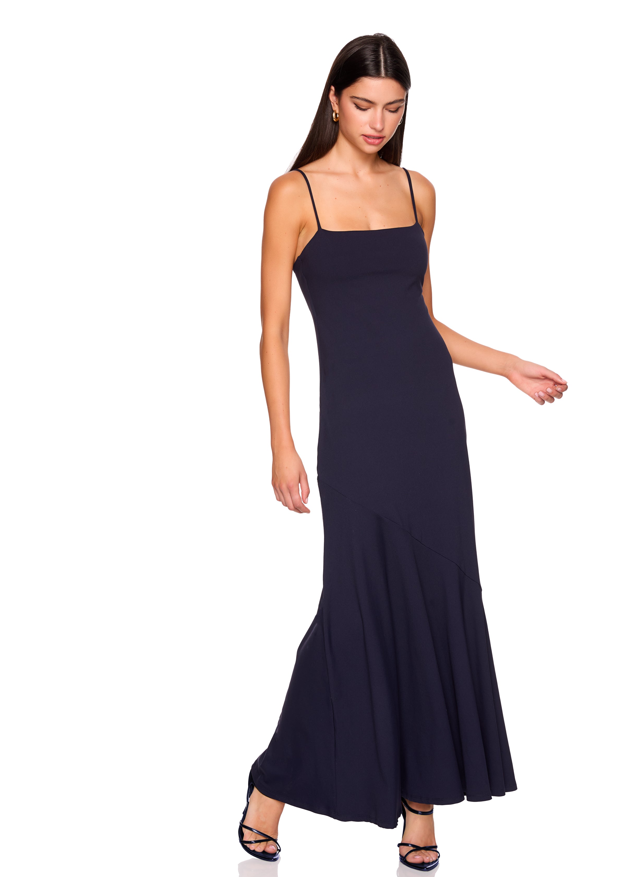 string flare dress