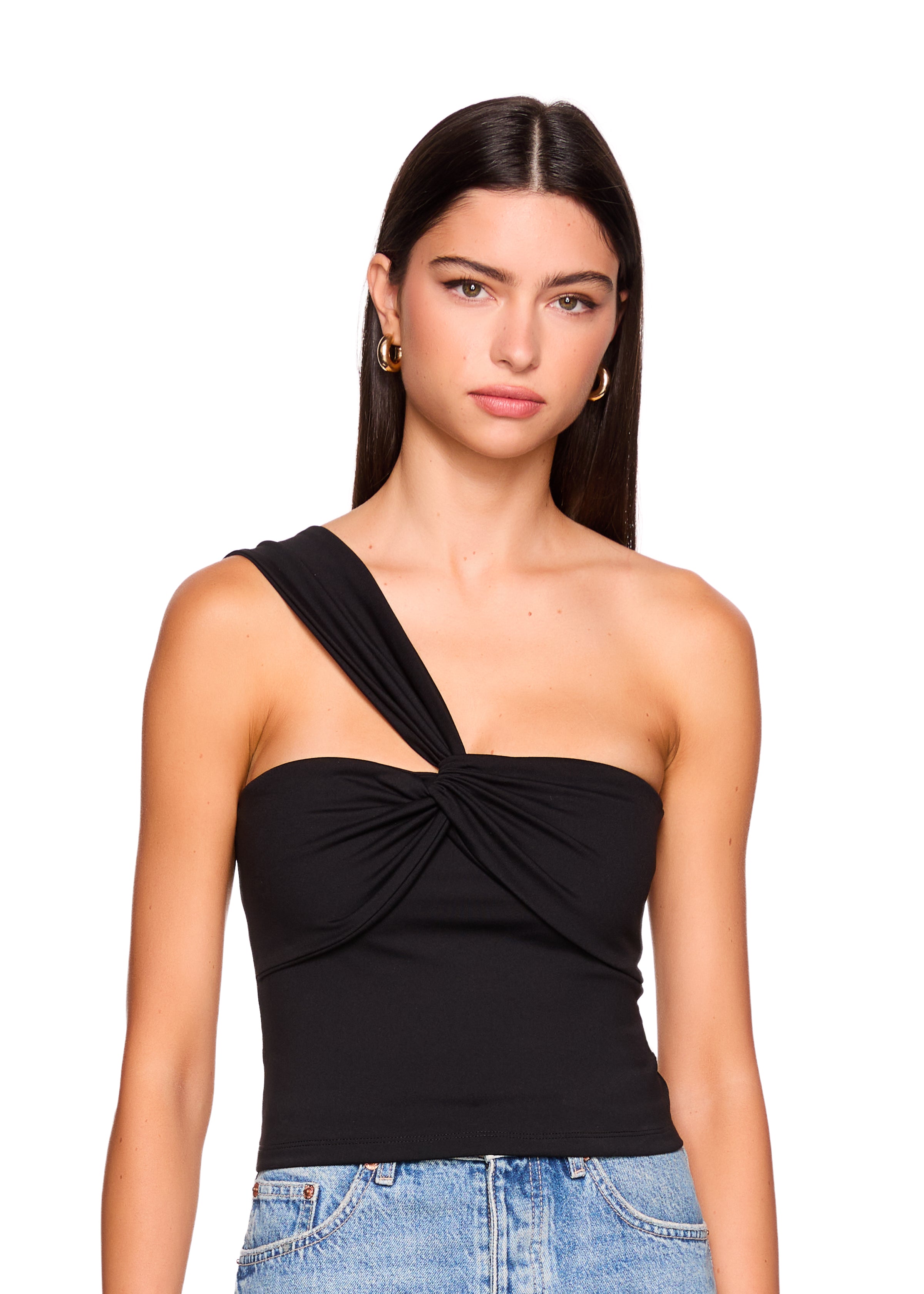 twisted one arm top