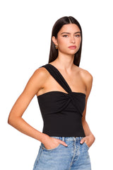 twisted one arm top