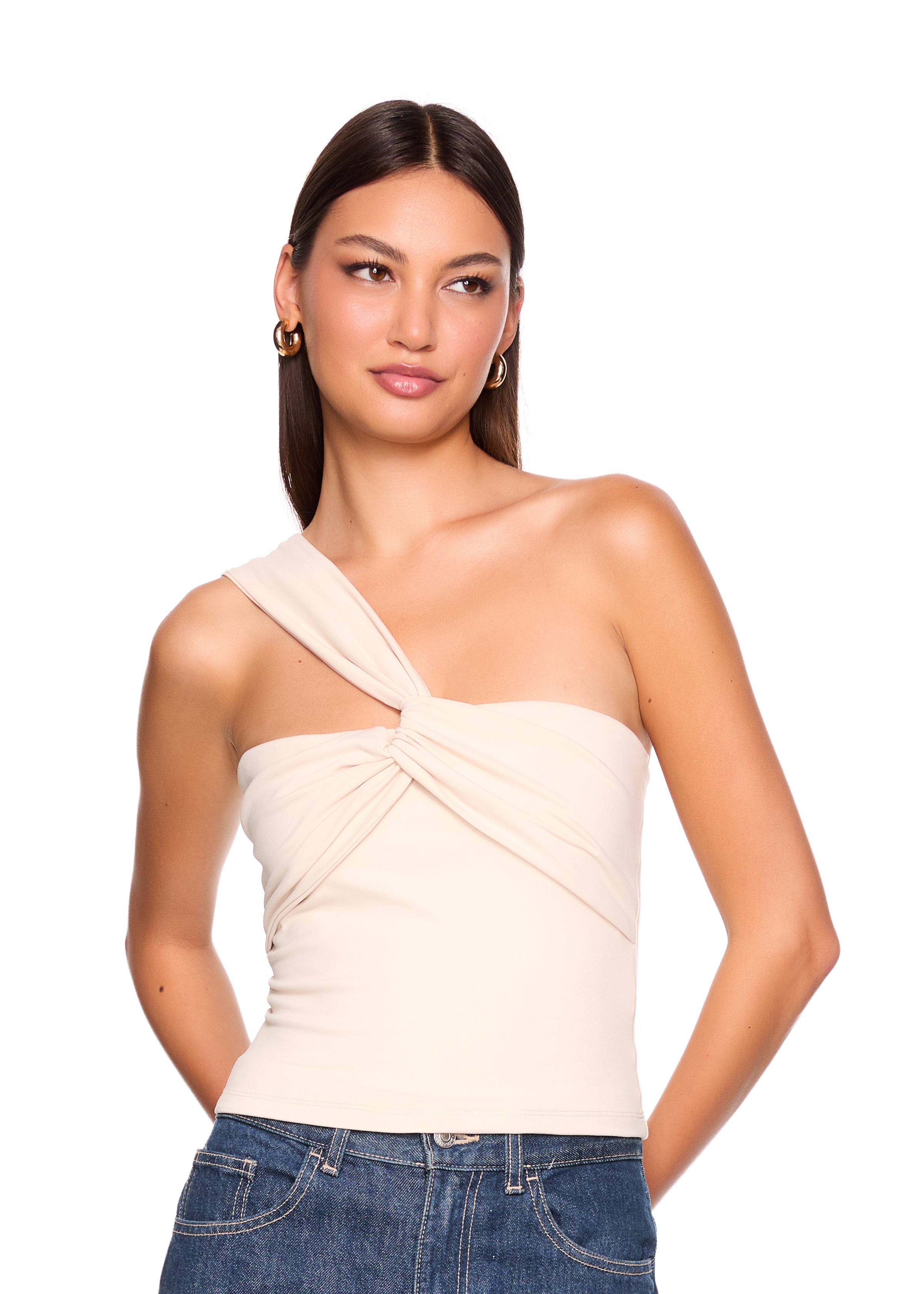 twisted one arm top
