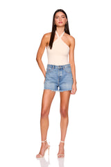 cross front tie halter top
