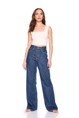 essential wide strap crop top