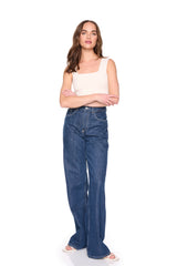 essential wide strap crop top