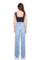 essential wide strap crop top