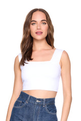 essential wide strap crop top