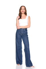 essential wide strap crop top