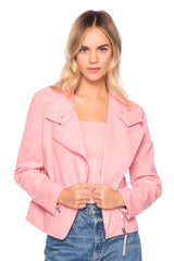 faux leather moto jacket hamptons