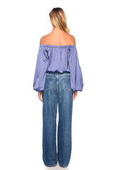 matte satin off shoulder bodysuit