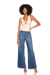 circle front tank top