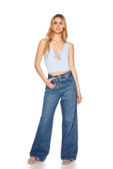 circle front tank top