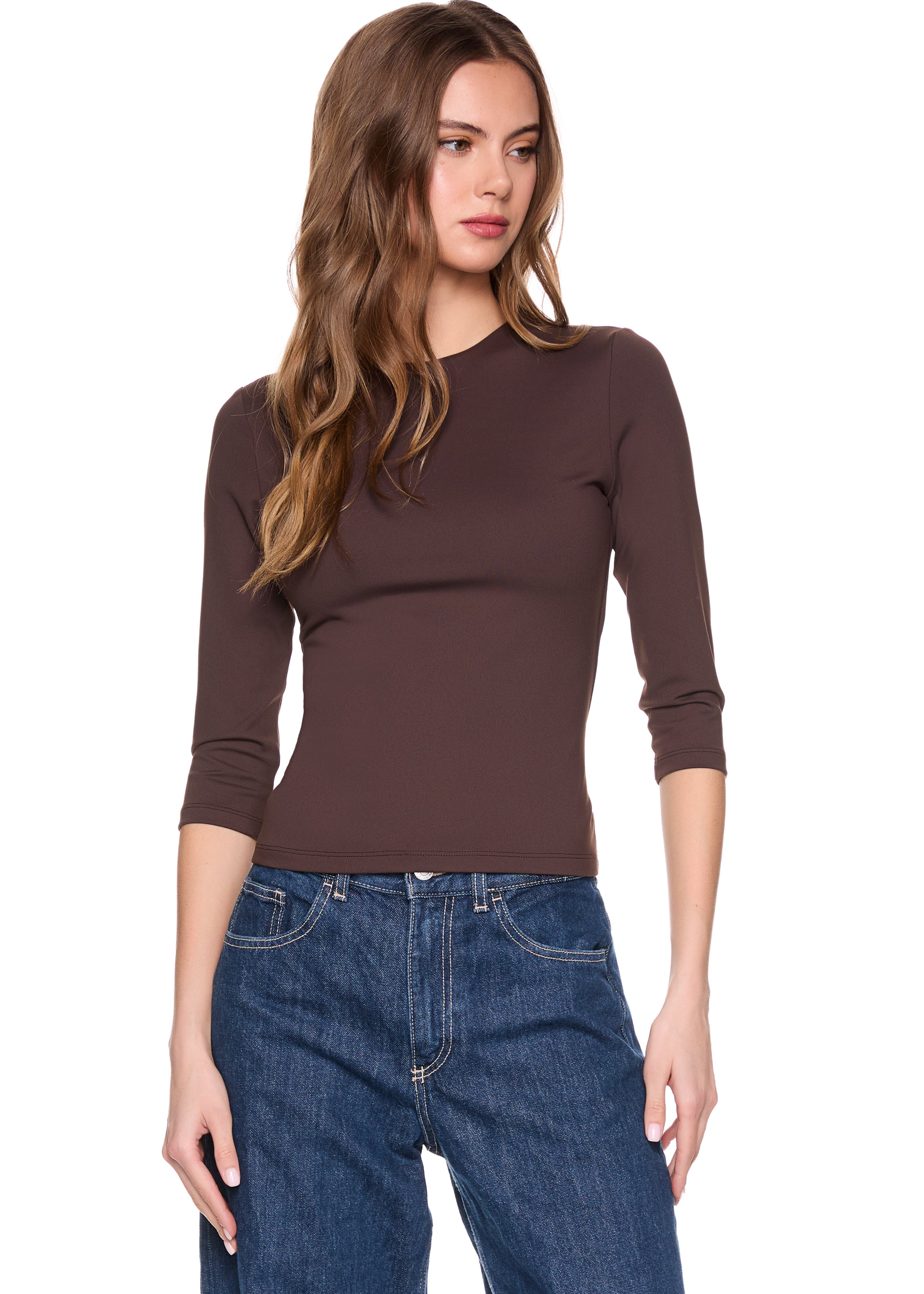 crew elbow sleeve top