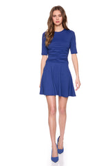 crew low waist gathered dress