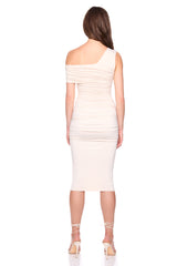 one arm off shoulder dress