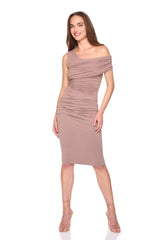 one arm off shoulder dress