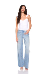 ruffle strap gathered top