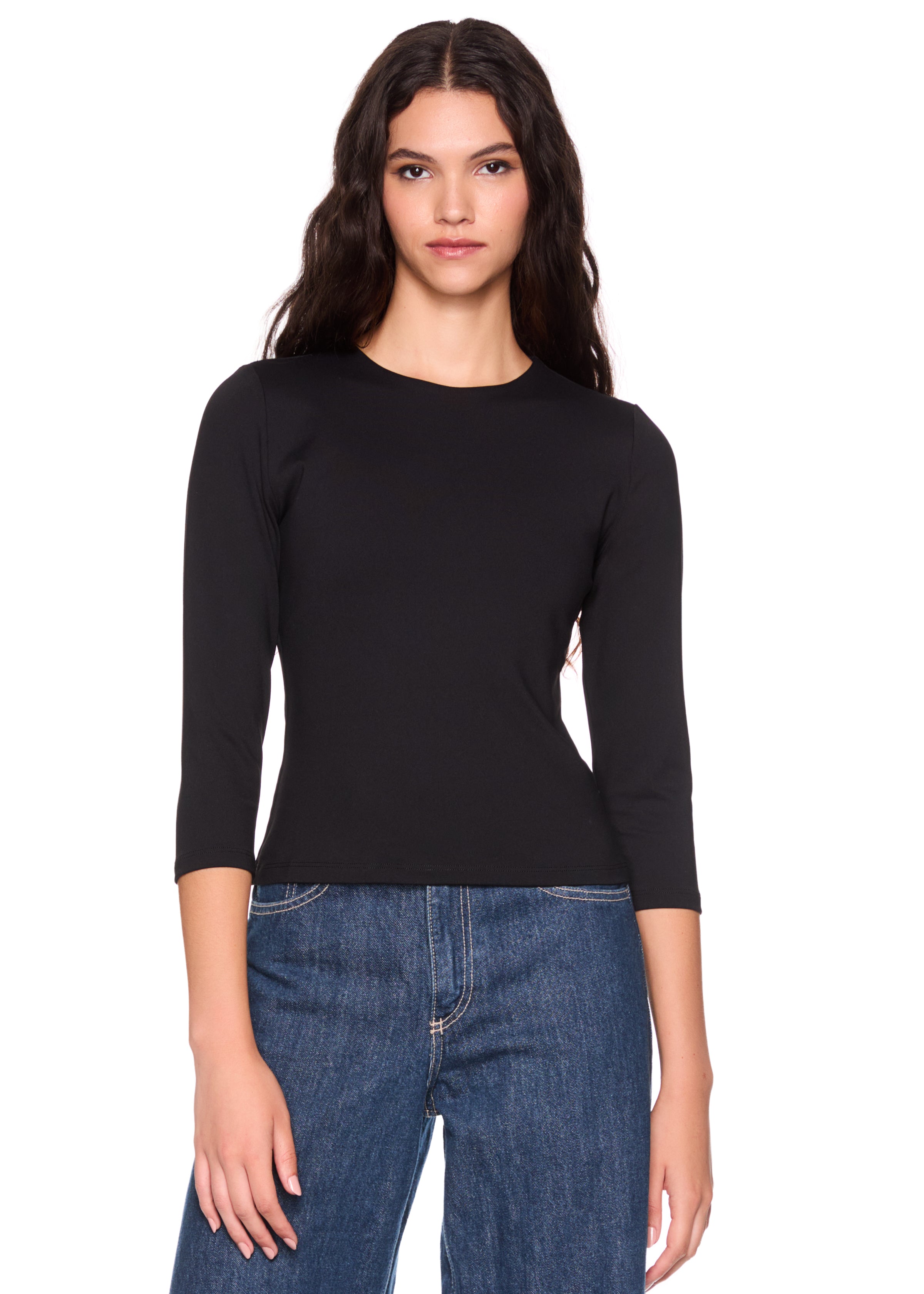 crew elbow sleeve top