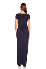 twisted off shoulder dress