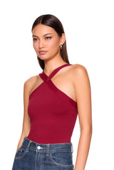 v center strap top