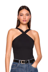 v center strap top