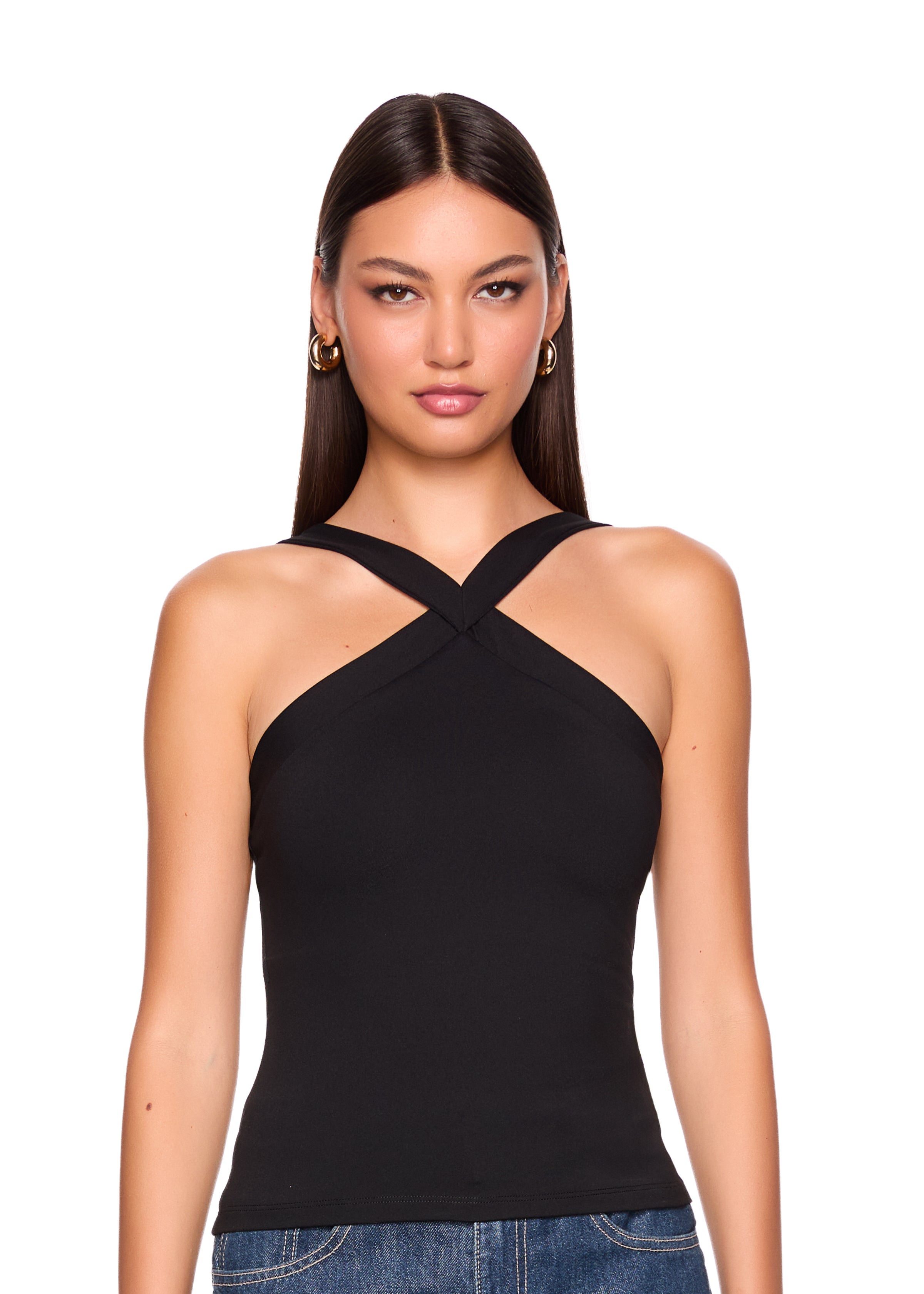 v center strap top