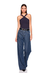 v center strap top
