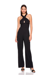 cross front jumpsuit