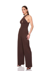cross front jumpsuit