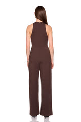 cross front jumpsuit