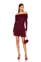 light merino off shoulder sweater