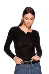 light merino long sleeve henley sweater
