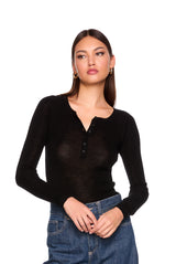 light merino long sleeve henley sweater