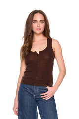 light merino henley sweater tank