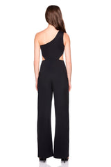 one arm cut out jumpsuit