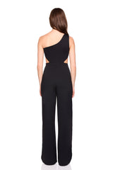 one arm cut out jumpsuit