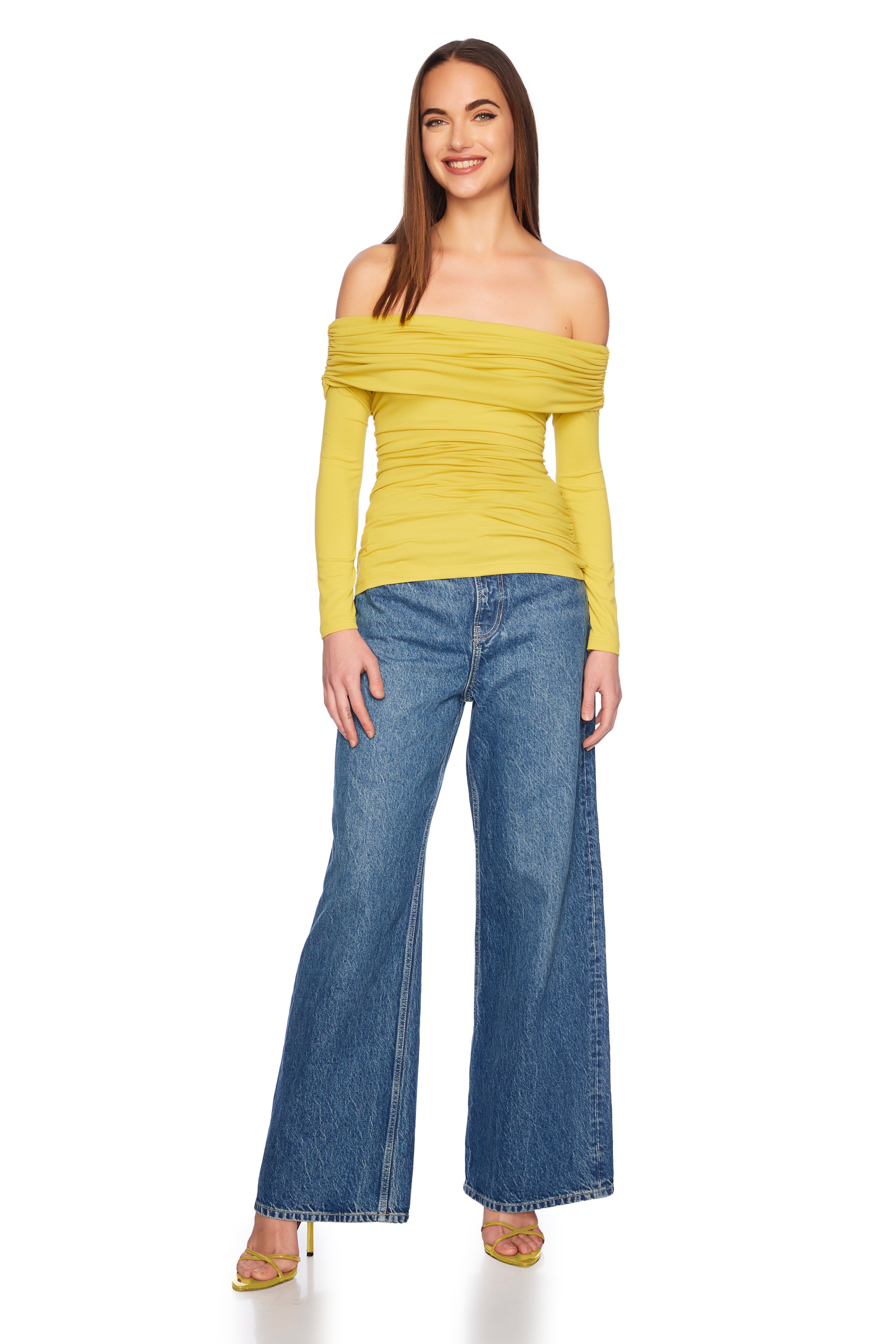 off the shoulder gathered top – Susana Monaco‎