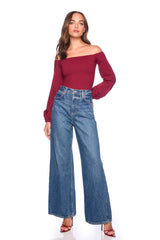 off shoulder poet sleeve 5"