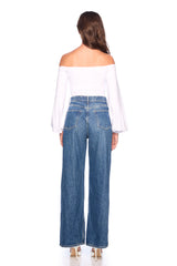 off shoulder poet sleeve 5"