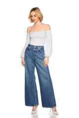 off shoulder poet sleeve 5"