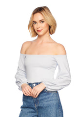 off shoulder poet sleeve 5"