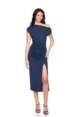 one arm off shoulder dress