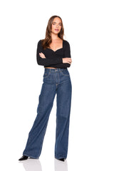 sweetheart long sleeve top