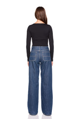 sweetheart long sleeve top